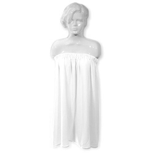 Cotton Wrap Towel Robe for Beauty Treatments White