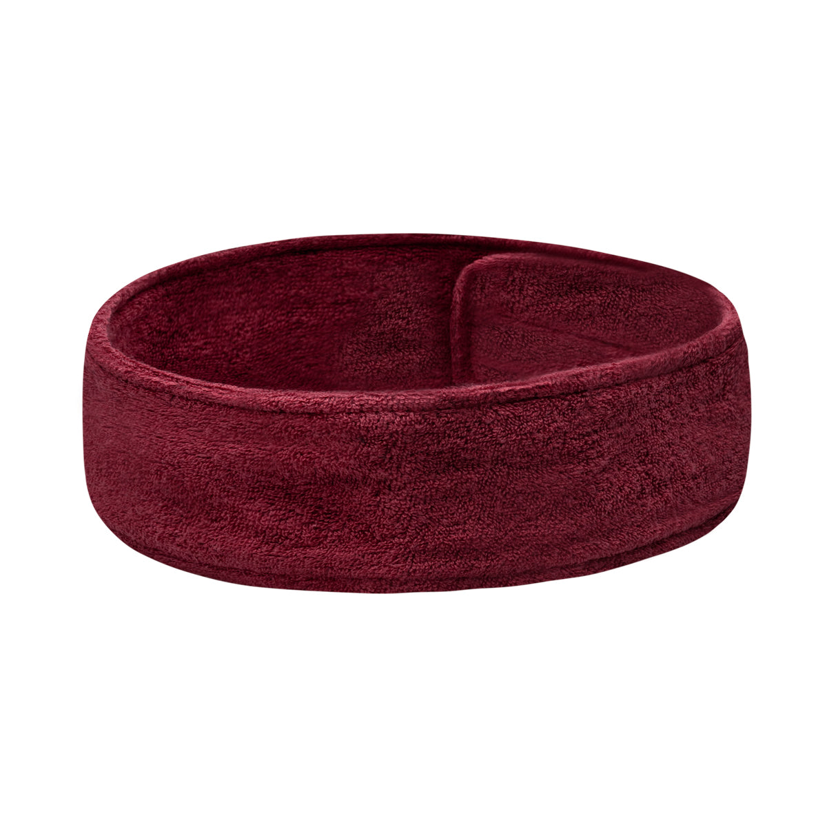 Cosmetic Headband High-Quality Terry Fabric Burgundy