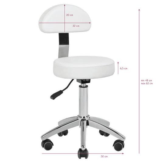 ACTIVESHOP Cosmetic stool am-304 white