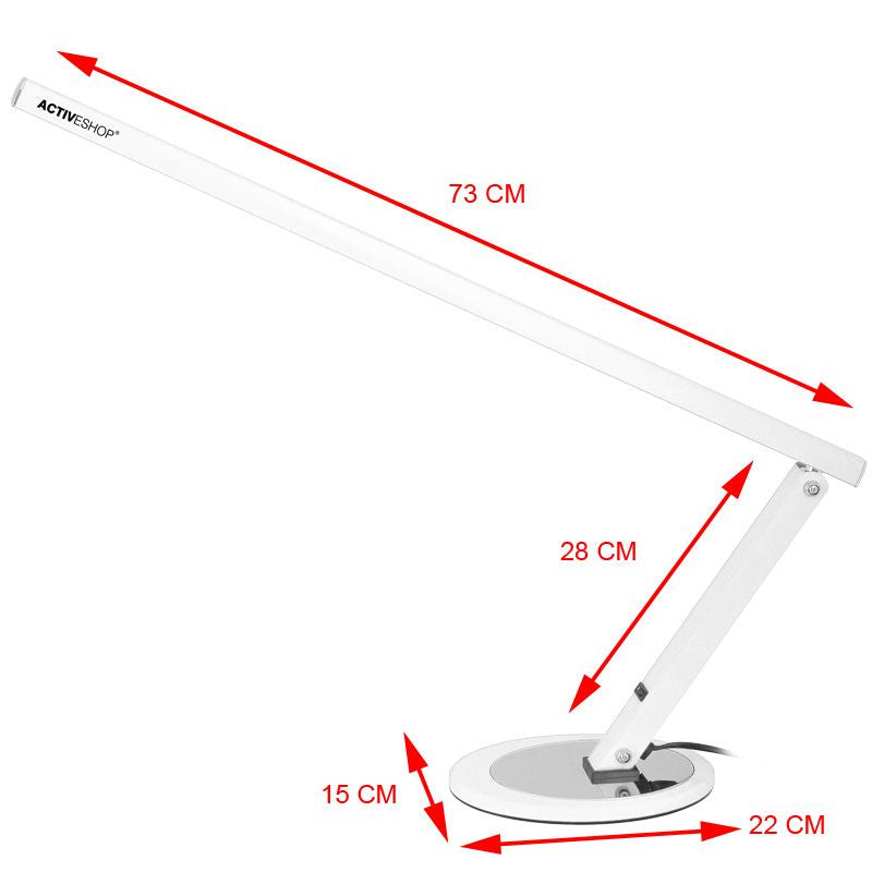 ACTIVESHOP 20w slim desk lamp white