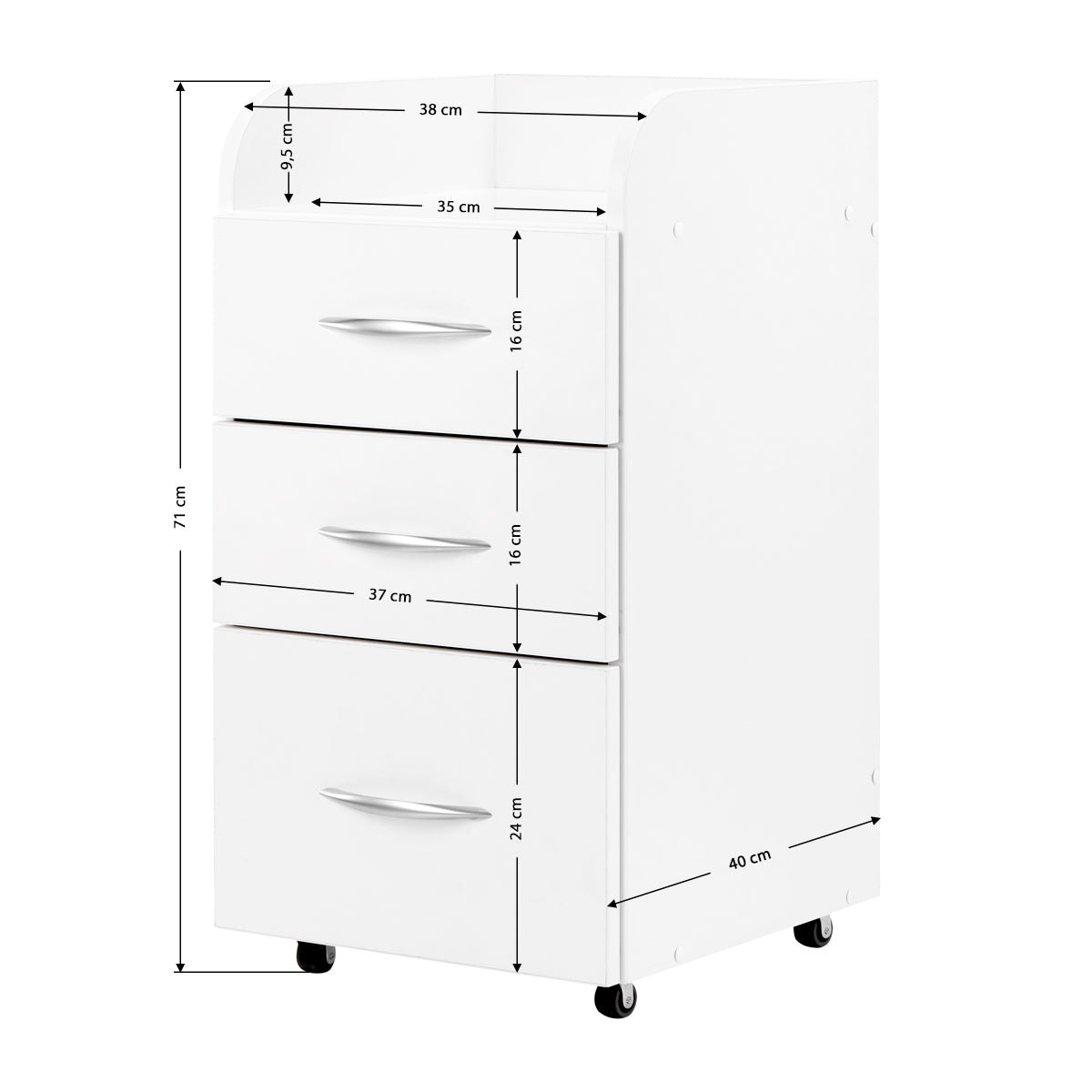 ActiveShop Combi Cabinet II White