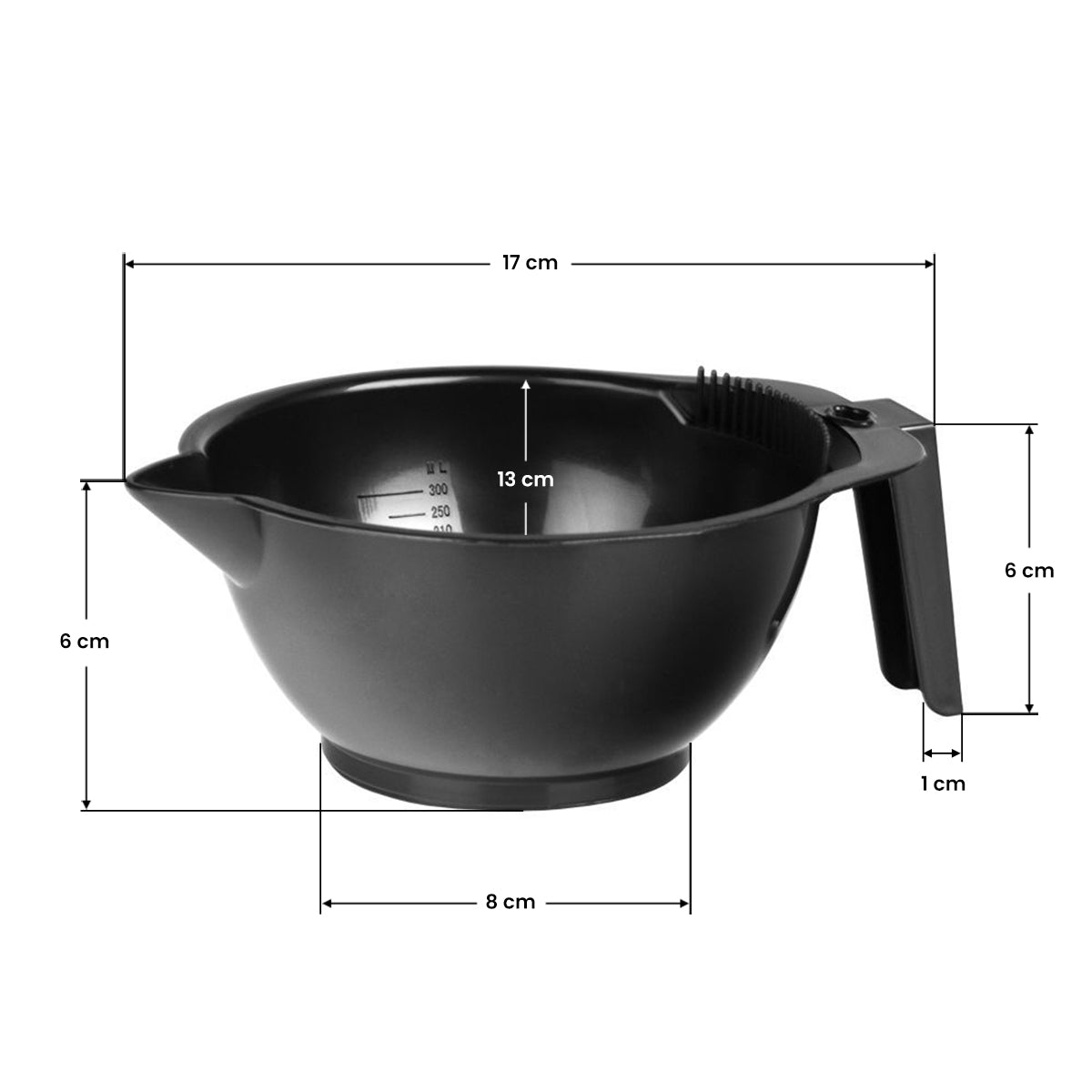 ACTIVESHOP A-013 paint mixing bowl black