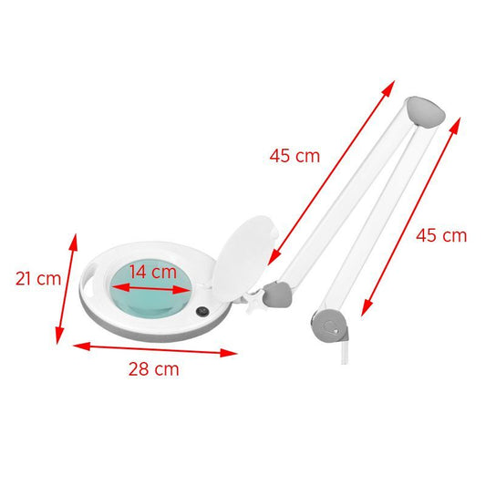 Elegante 6014 60 LED magnifier lamp 5d smd for table top