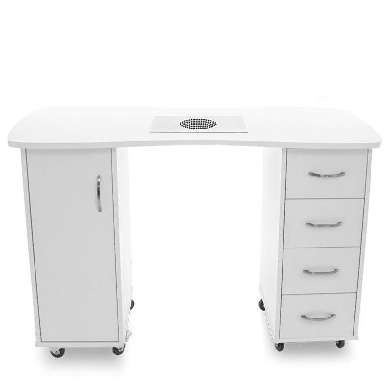 ACTIVESHOP Desk 2027 with two white cabinets