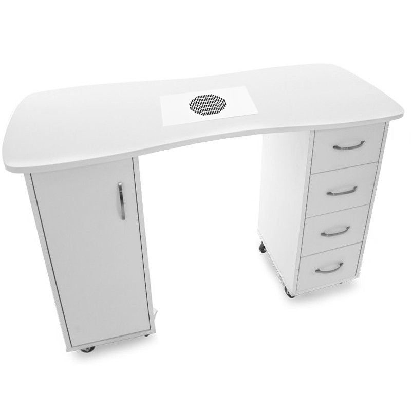 ACTIVESHOP Desk 2027 with two white cabinets