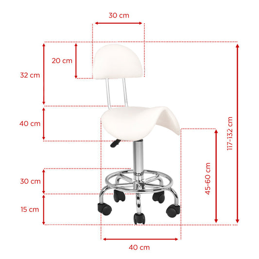 ActiveShop Cosmetic Stool 6001 White