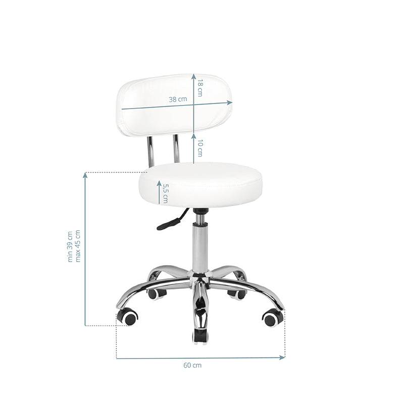 ActiveShop Cosmetic Stool for Pedicure A-007 White