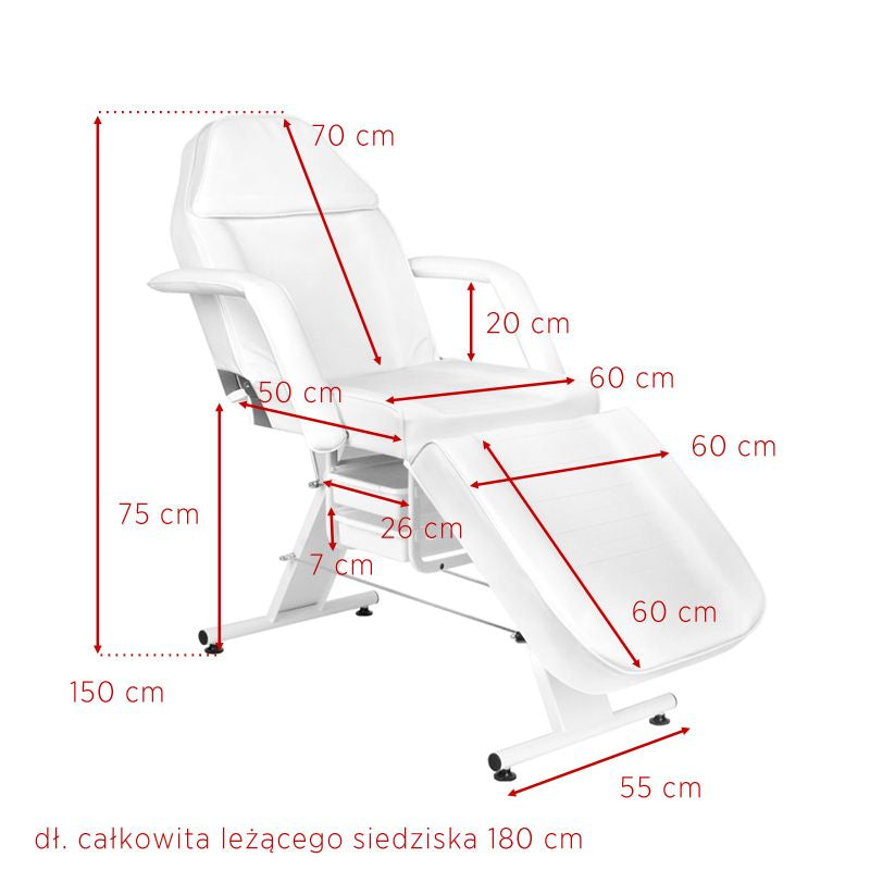 ActiveShop Basic 202 White Cosmetic Chair