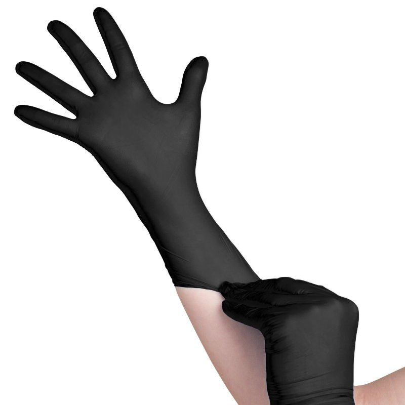 All4Med Disposable Diagnostic Nitrile Gloves Black