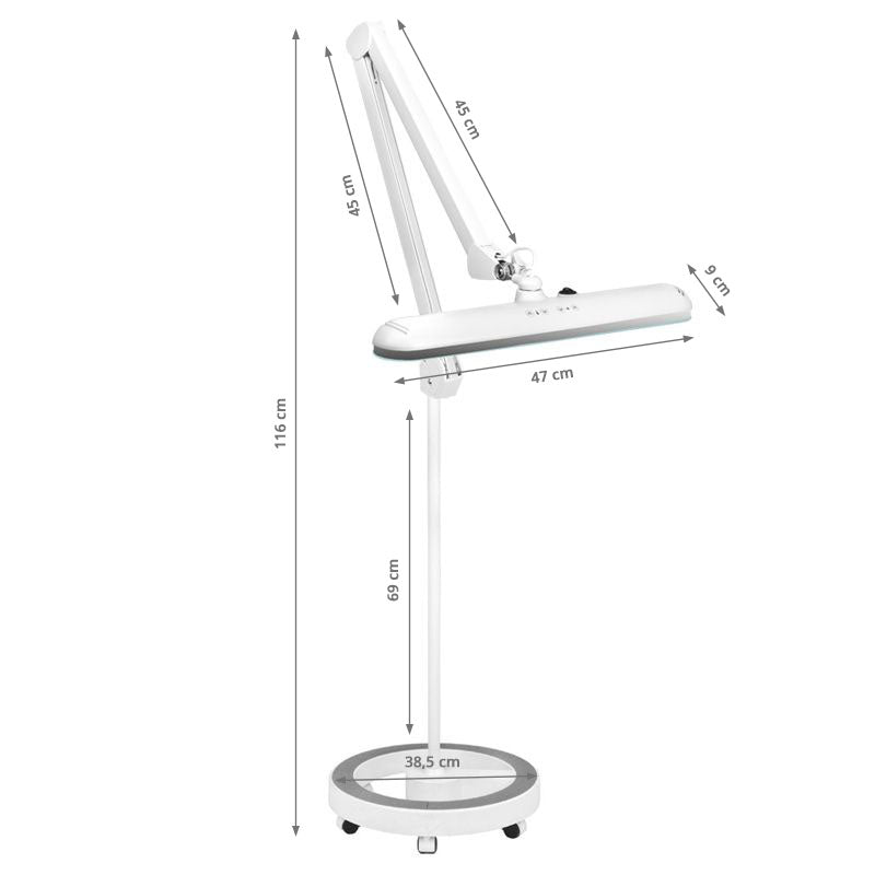 Elegante LED Workshop Lamp 801-TL with a Regulation White Light Intensity & Colour