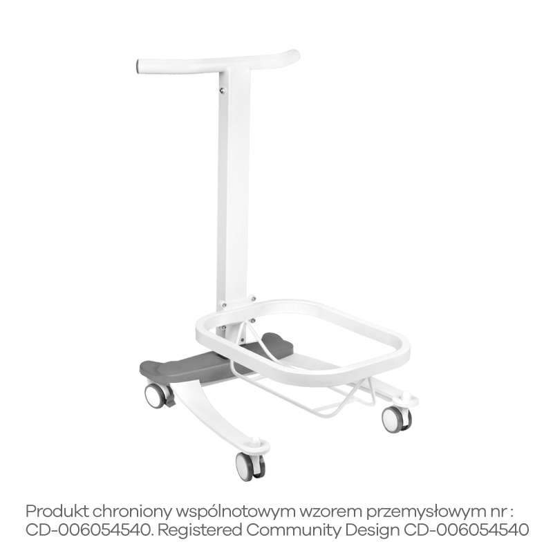 ACTIVESHOP Comfort pedicure tray on wheels with lift function