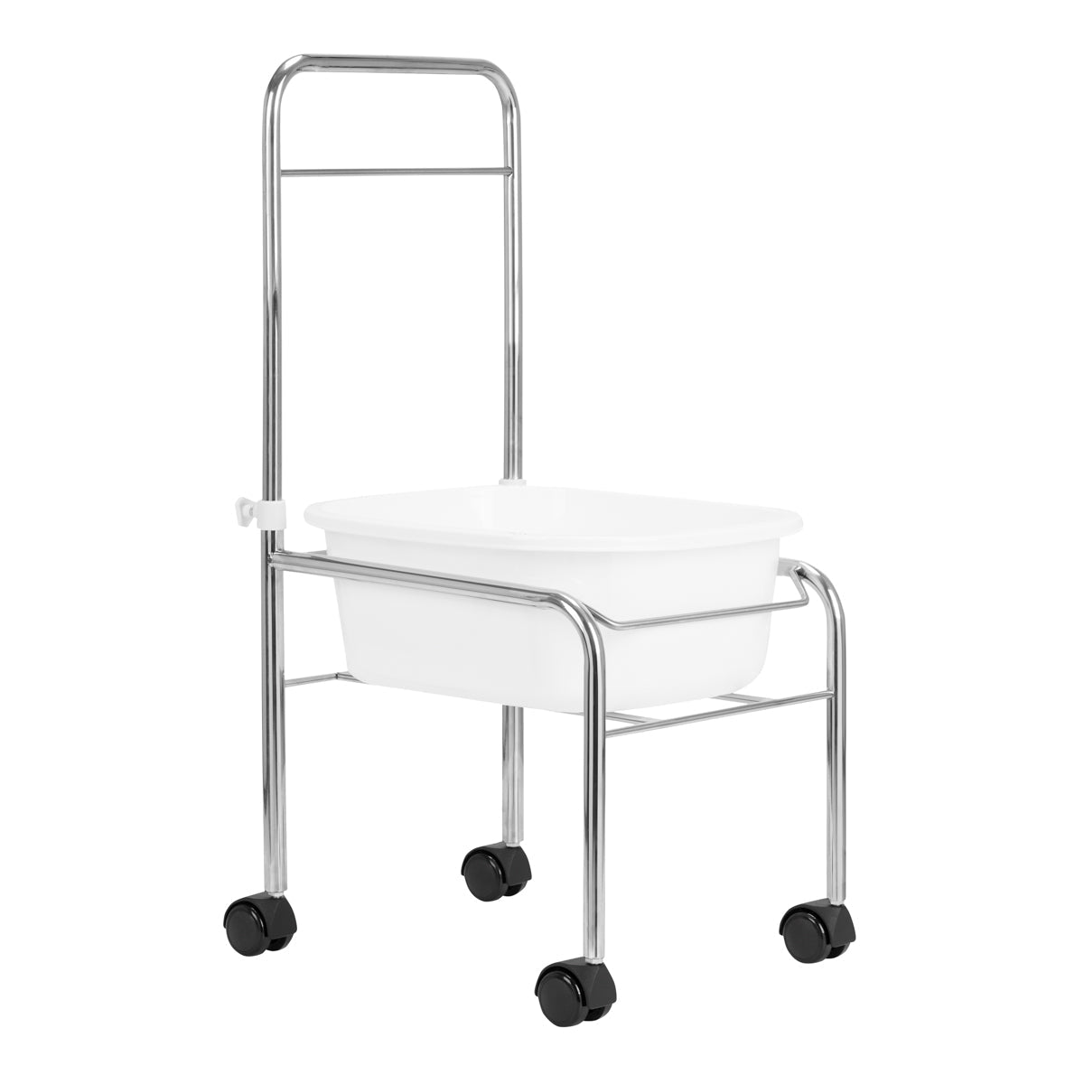 ACTIVESHOP Pedicure tray on wheels, chrome