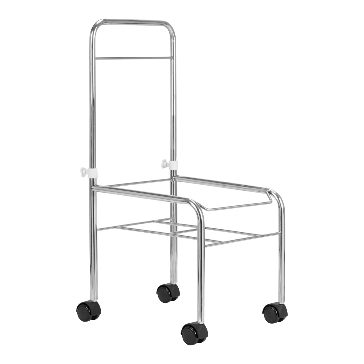 ACTIVESHOP Pedicure tray on wheels, chrome