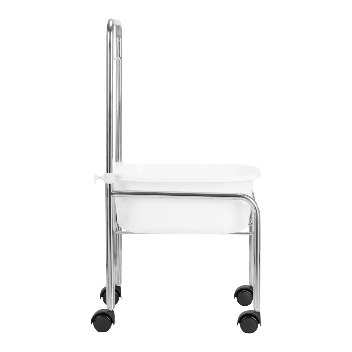 ACTIVESHOP Pedicure tray on wheels, chrome