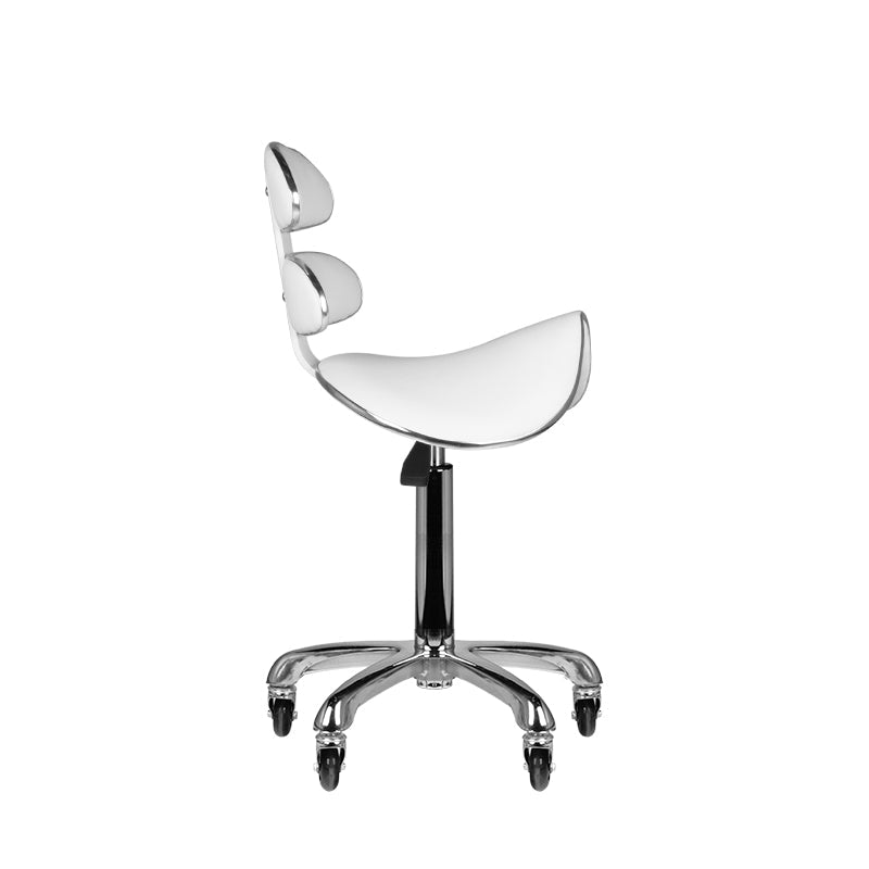 ActiveShop Roll Speed AM-880 Cosmetic Stool White