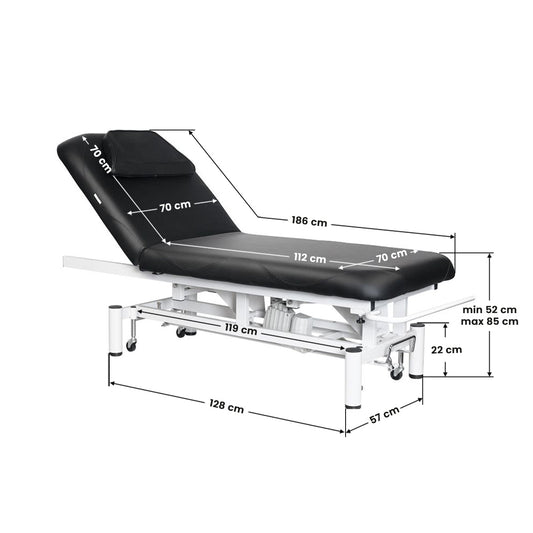 Azzurro Electric Massage Bed 684 1 Strong Black