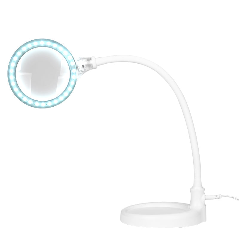 Elegante 2014-2r 30 led magnifier lamp smd 5d with a stand and a clip on the desk