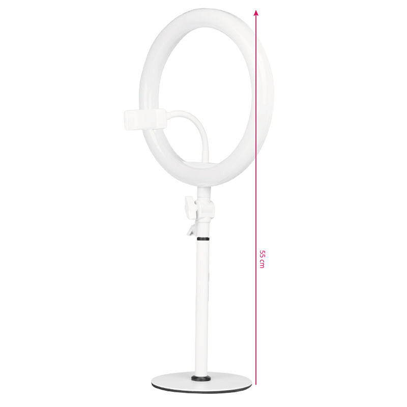 ACTIVESHOP Ring lamp ring light 10 "8w white led