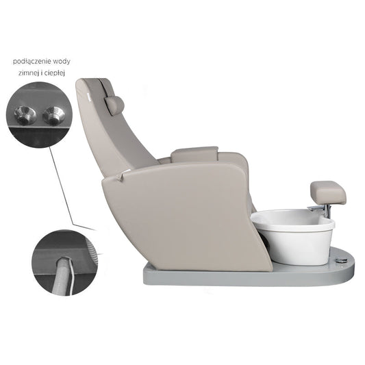 Azzurro Spa Chair for Pedicure 016 Grey