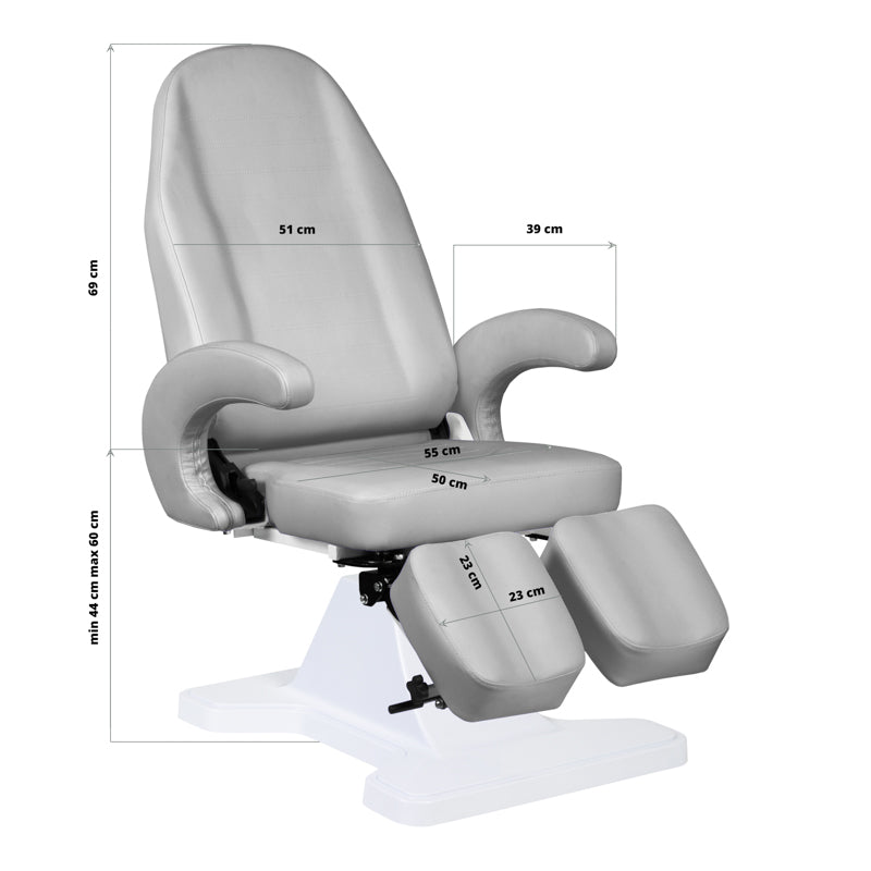 ACTIVESHOP 112 hydraulic podiatry chair, gray