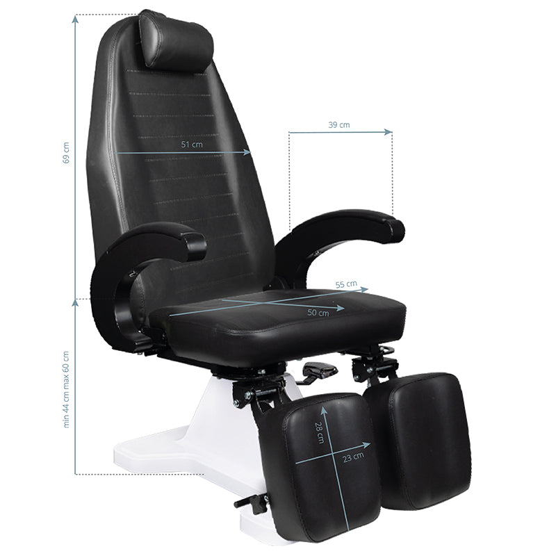 ActiveShop 112 Black Hydraulic Pedicure Chair