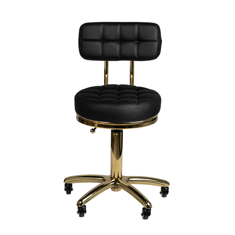 ActiveShop Cosmetic Stool Gold AM-961 Black