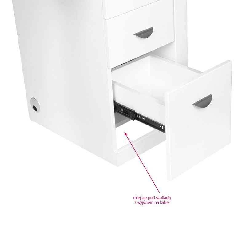 ACTIVESHOP Cosmetic Desk 310 White Left