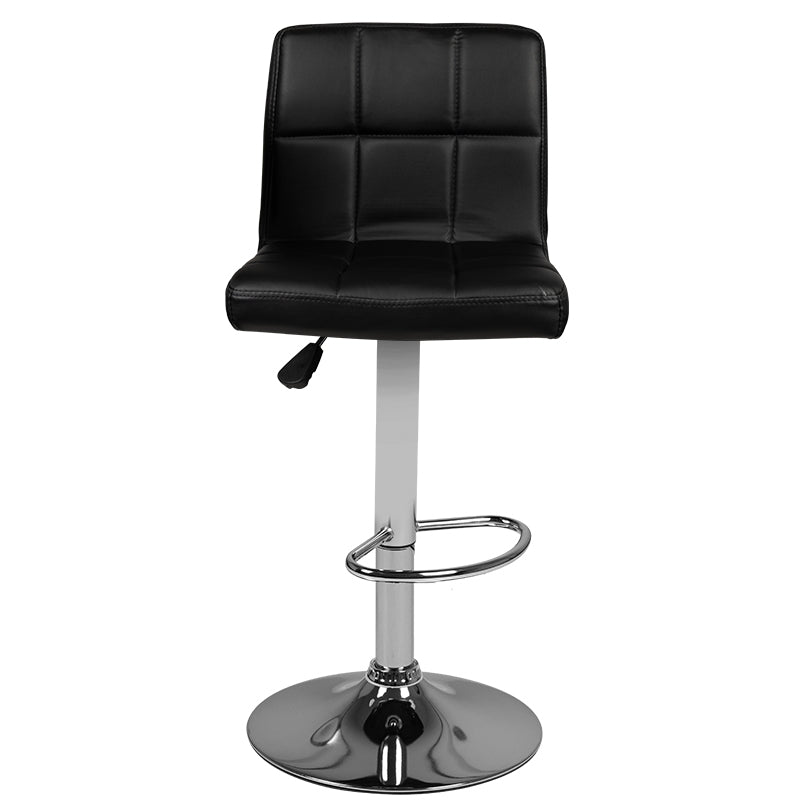 ActiveShop Reception Bar Stool M06 Quilted Adjustable Black