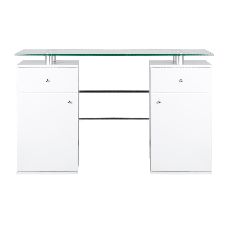 ACTIVESHOP Cosmetic desk glass mt-33 white