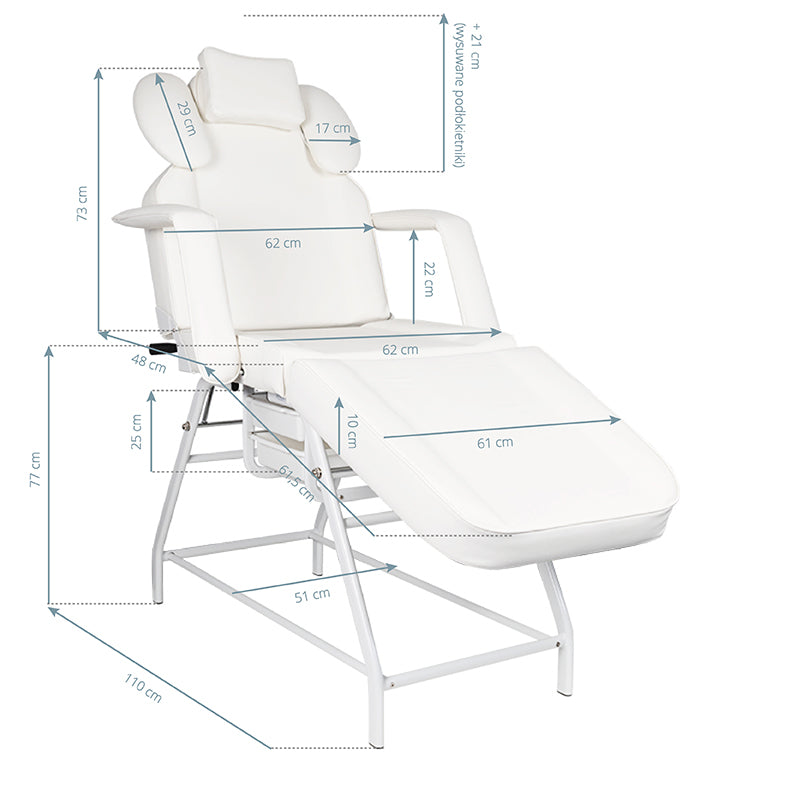 ACTIVESHOP Ivette eyelash treatment chair white