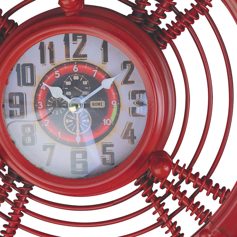 Barber Shop & Tattoo Studio Decoration Clock Red Propeller