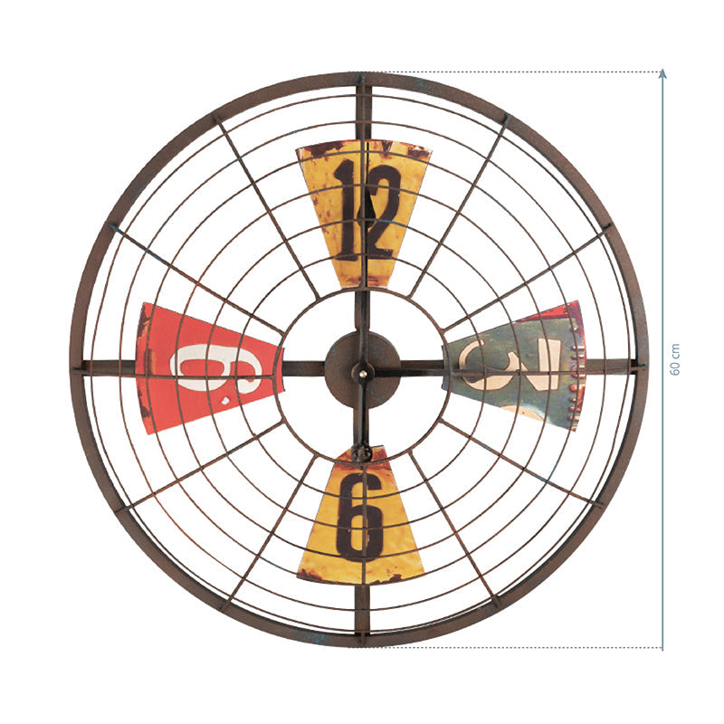 Barber Shop Decoration Clock Fan Theme