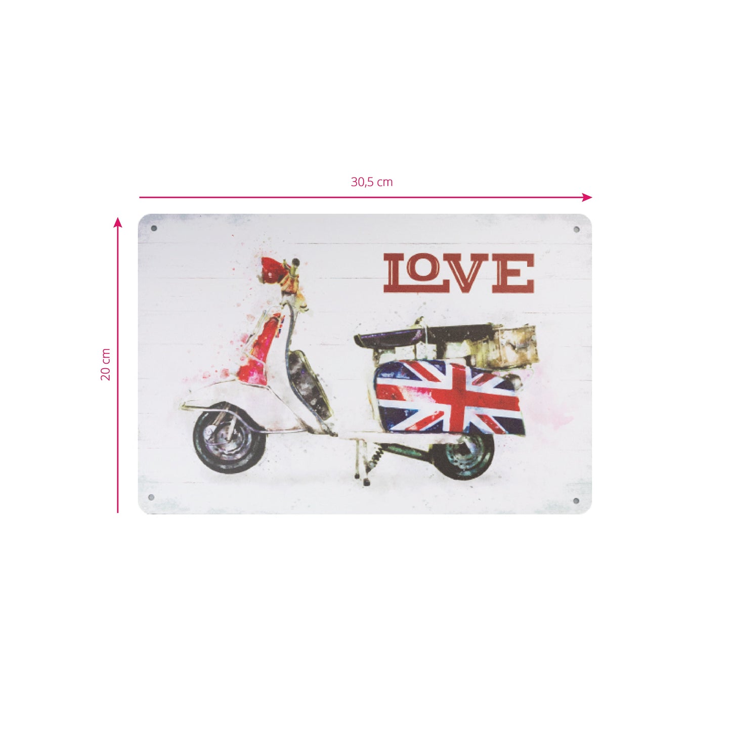 Decorative Plaque for Barber Shop & Tattoo Salon C020 'Love'