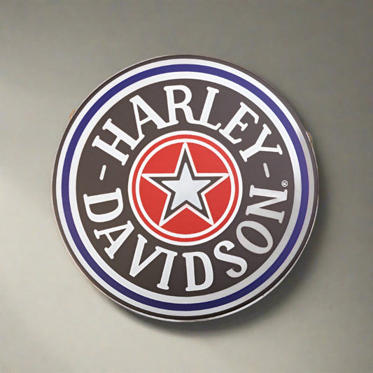 Decorative Plaque for Barber Shop or Tattoo Salon HD002 'Harley Davidson'