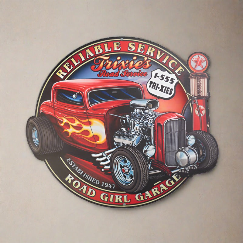 Barber Shop & Tattoo Studio Decorative Board N040 'Reliable Service'