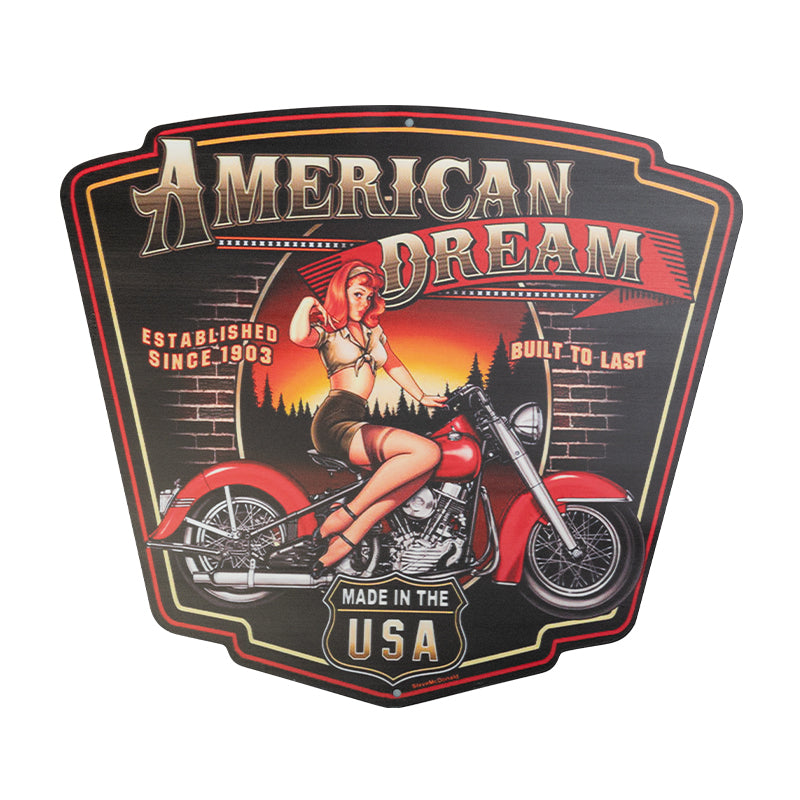 Barber Shop & Tattoo Studio Decorative Board N169 'American Dream'