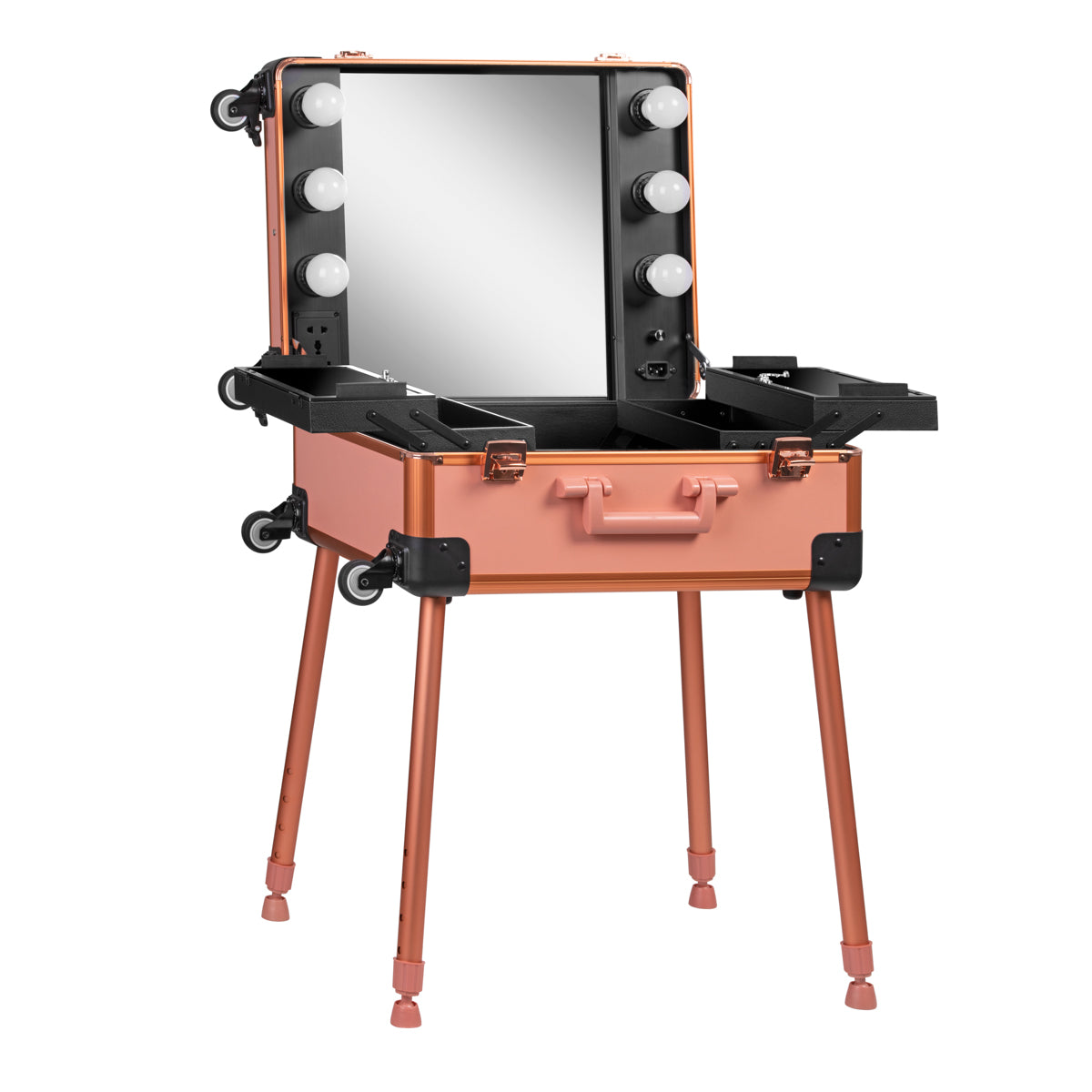 ActiveShop Case Portable Makeup Stand T-27 Rose Gold