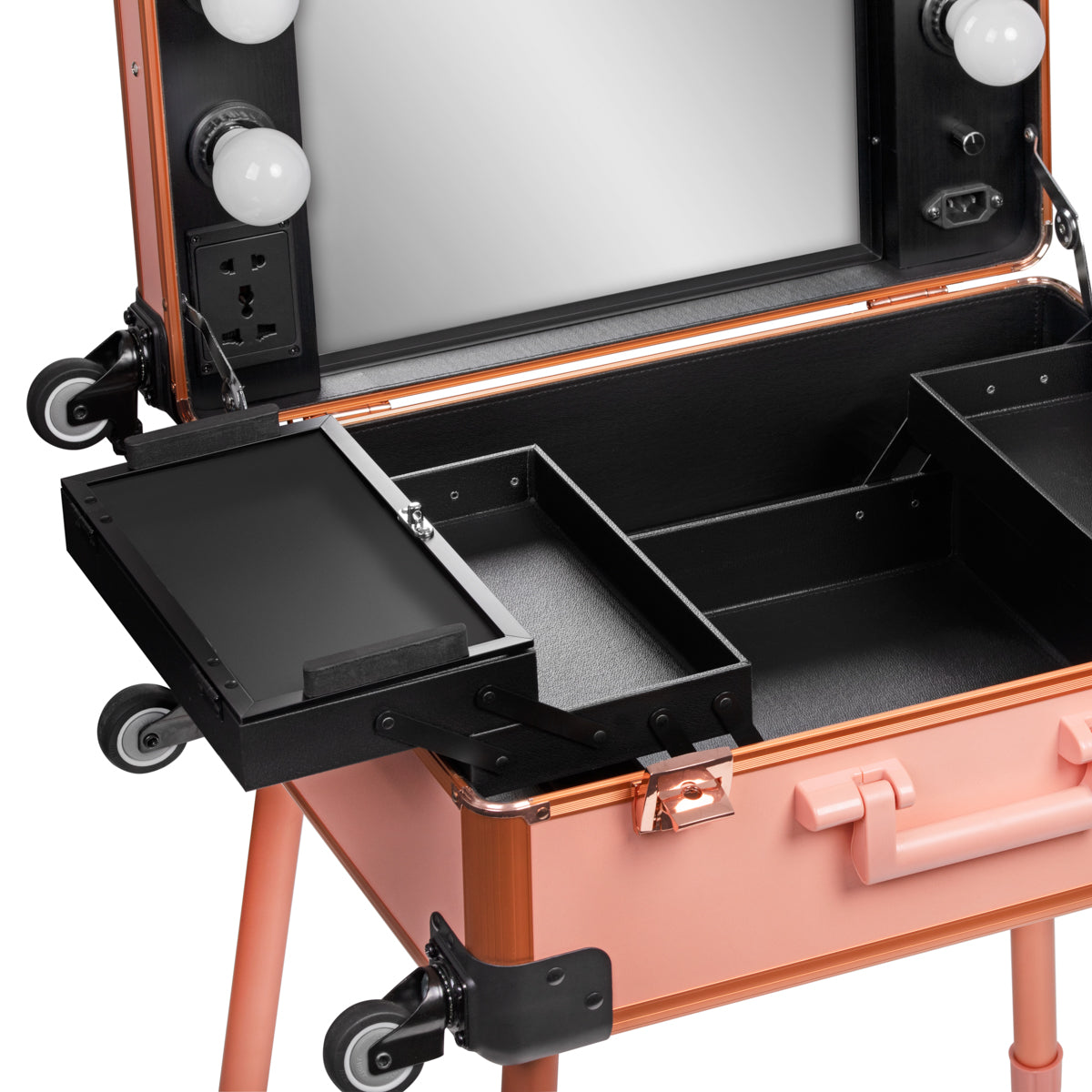 ActiveShop Case Portable Makeup Stand T-27 Rose Gold