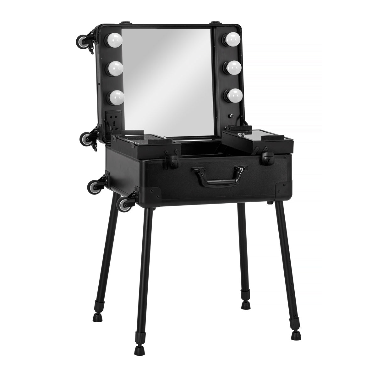 ActiveShop Case Portable Makeup Stand T-27 Black