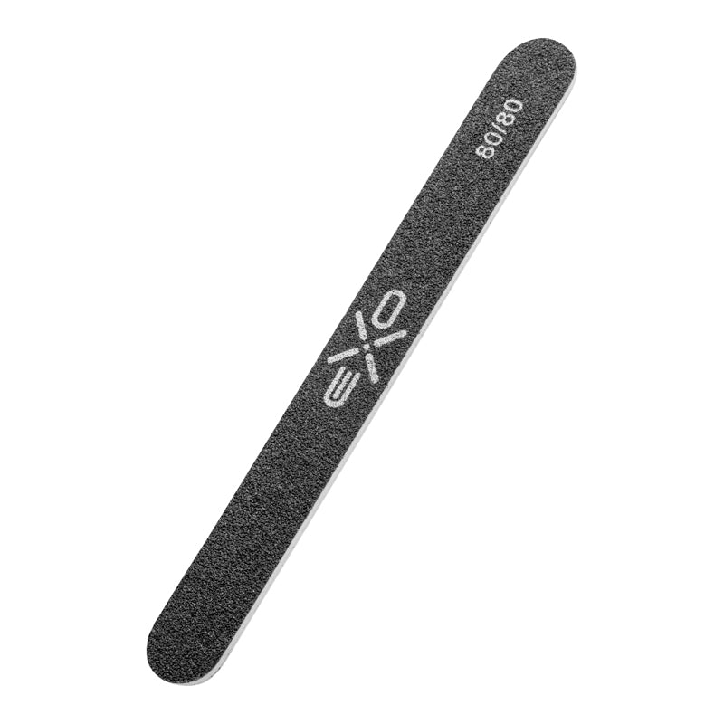 Exo Straight Nail File 80/80 Grit - 10 Pcs Professional Pack