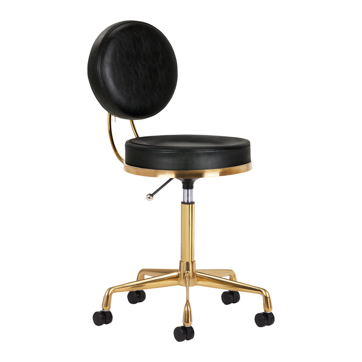 ACTIVESHOP COSMETIC STOOL H5 GOLD BLACK