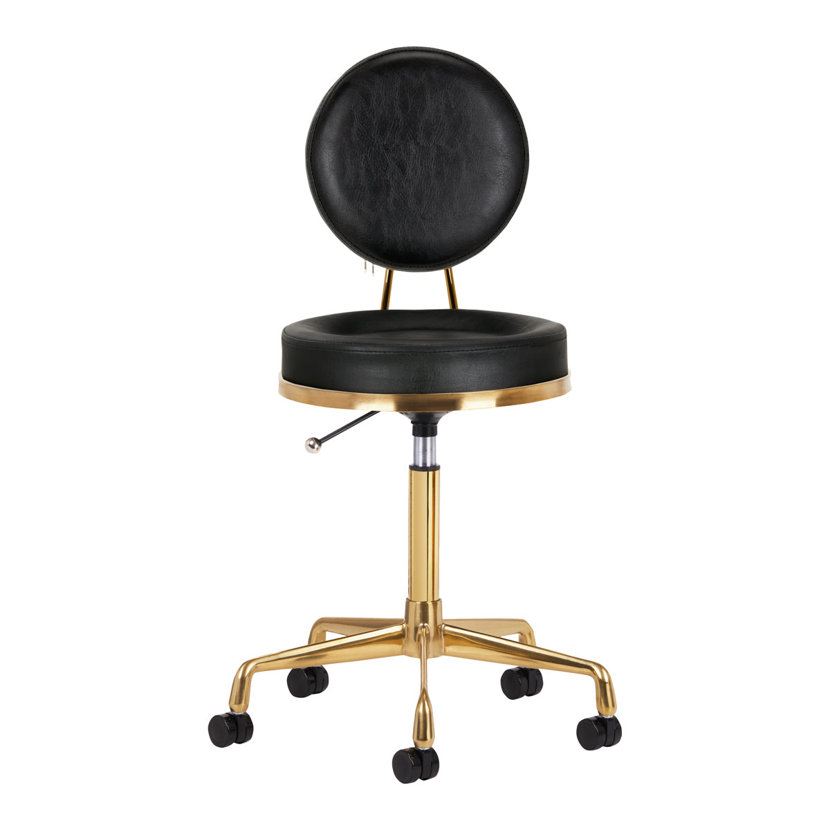 ACTIVESHOP COSMETIC STOOL H5 GOLD BLACK