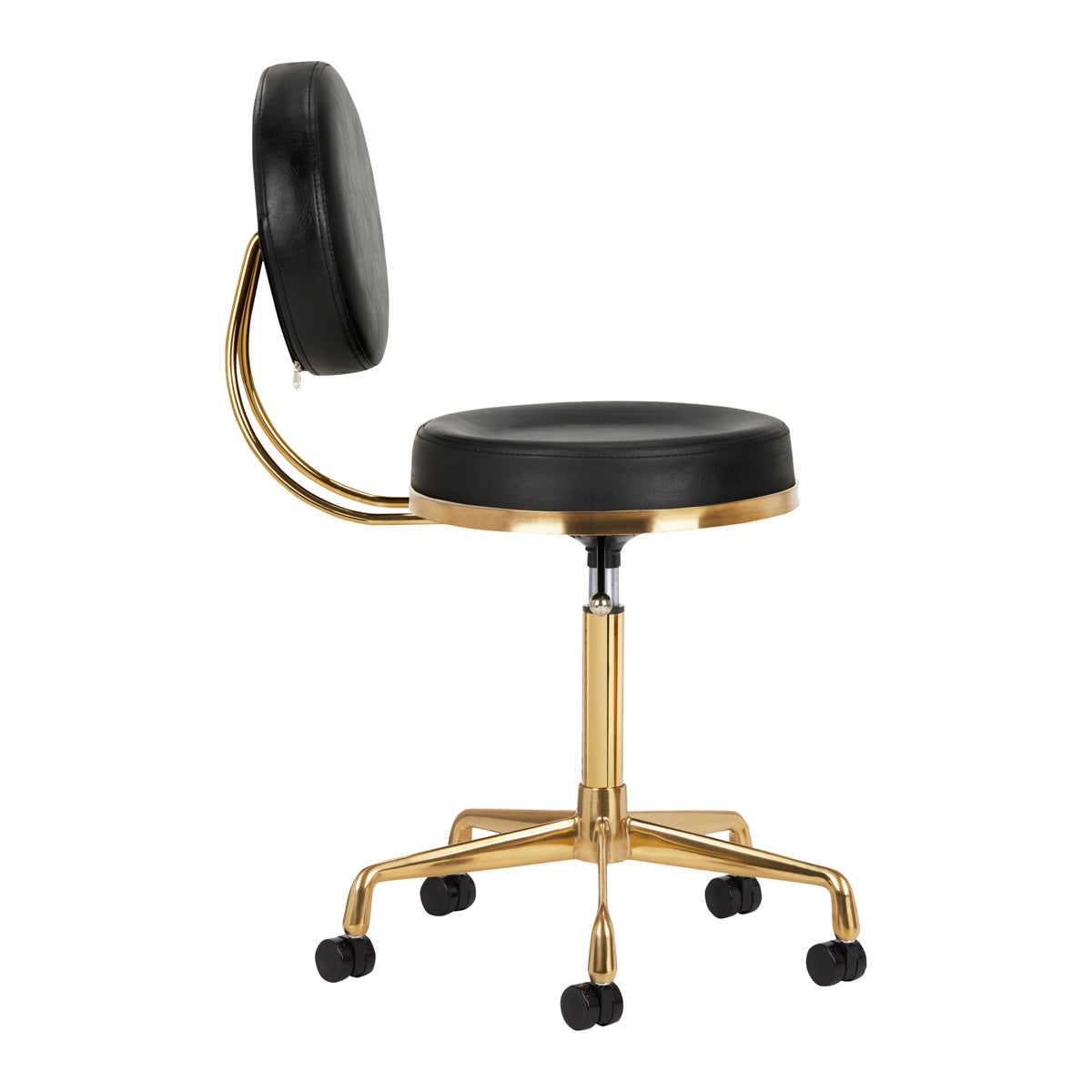 ACTIVESHOP COSMETIC STOOL H5 GOLD BLACK