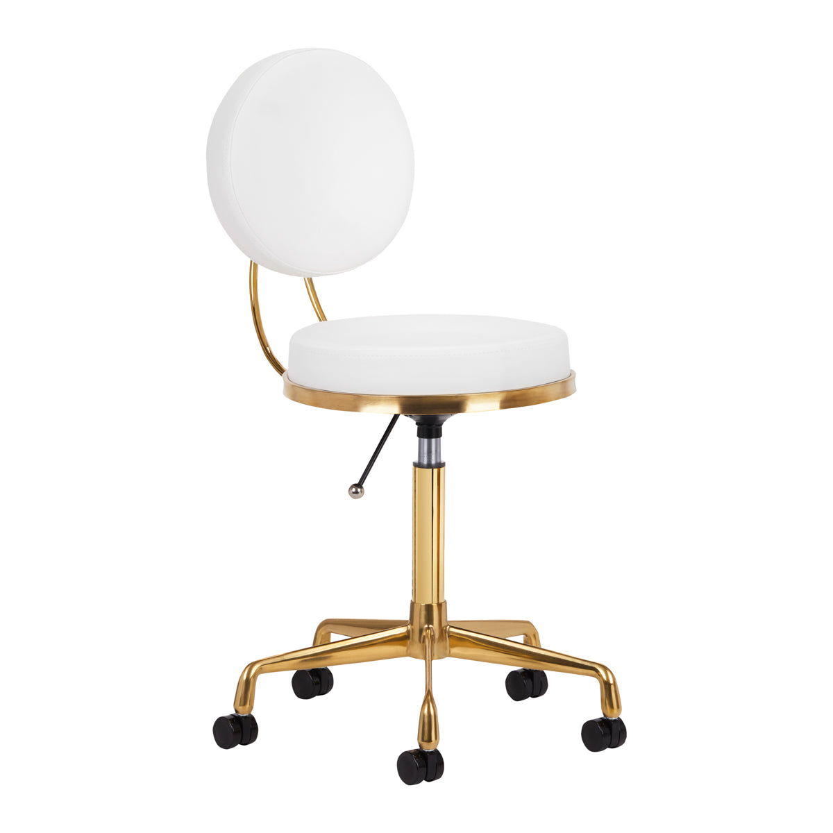 ActiveShop Cosmetic Stool H5 White Gold