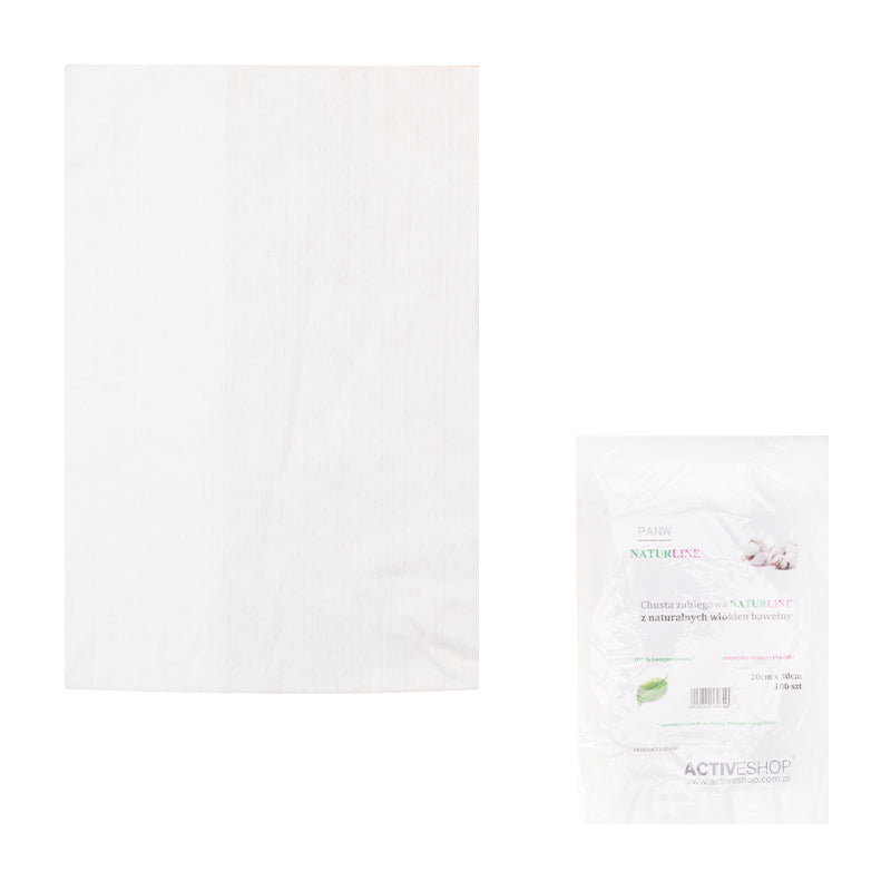 ACTIVESHOP COTTON SCARF, NATURLINE 20x30 CM 100pcs