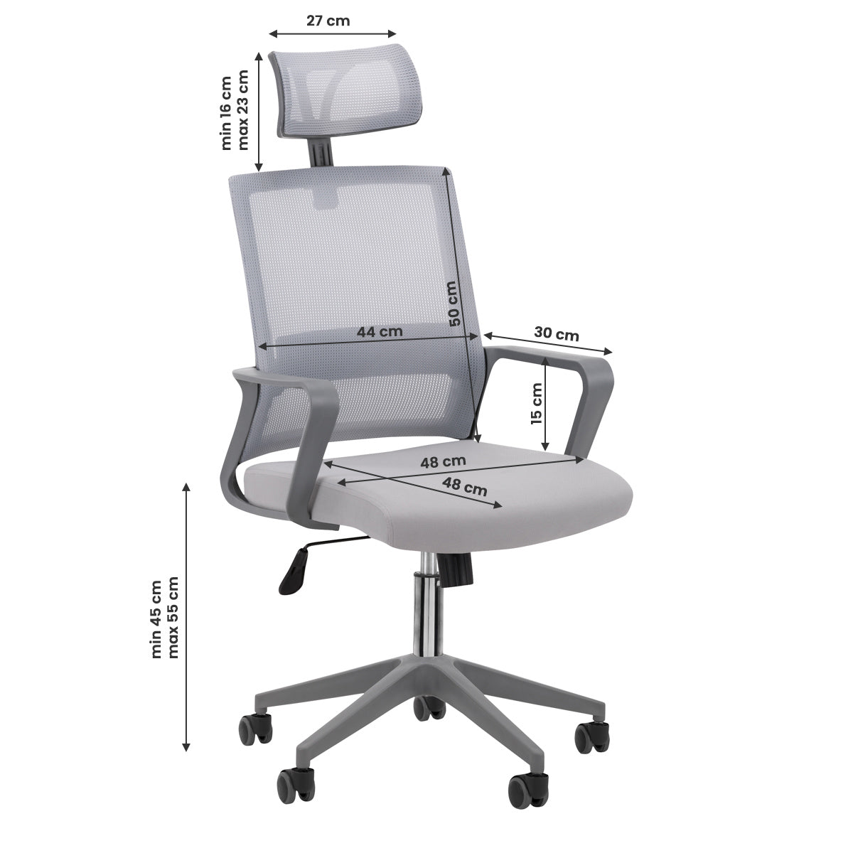 ActiveShop Office / Manicure Chair QS-05 Grey