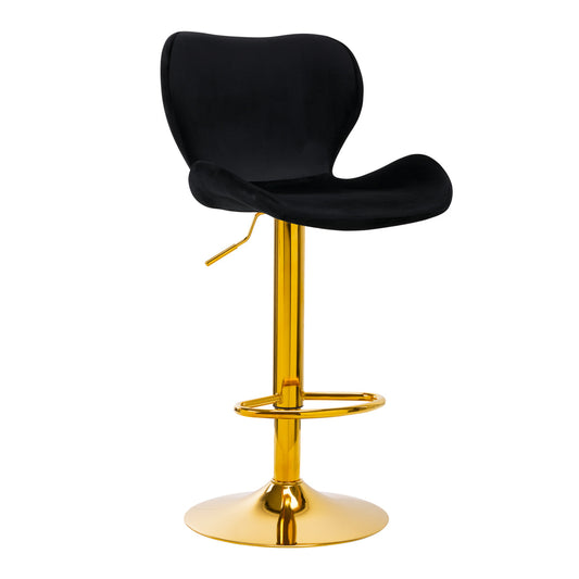 BAR STOOL QS-B15 VELVET BLACK