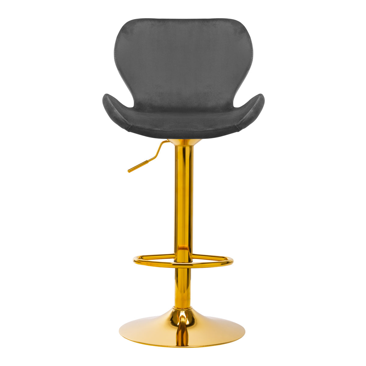 BAR STOOL QS-B15 VELVET GRAY