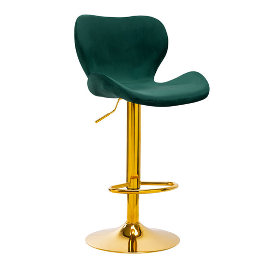 BAR STOOL QS-B15 VELVET GREEN