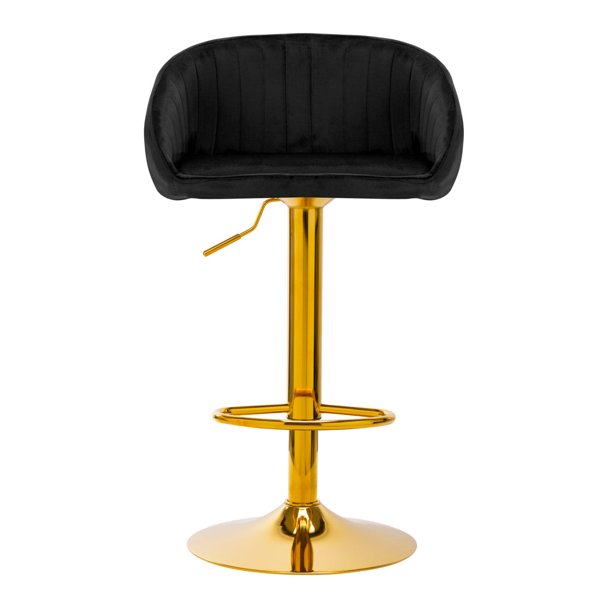 Bar stool QS-B16G VELVET BLACK